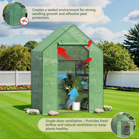 Benass greenhouse stable frame with E-coat and powder coating resists rust.