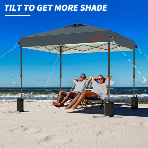 Benass canopy at a party providing shaded space for attendees