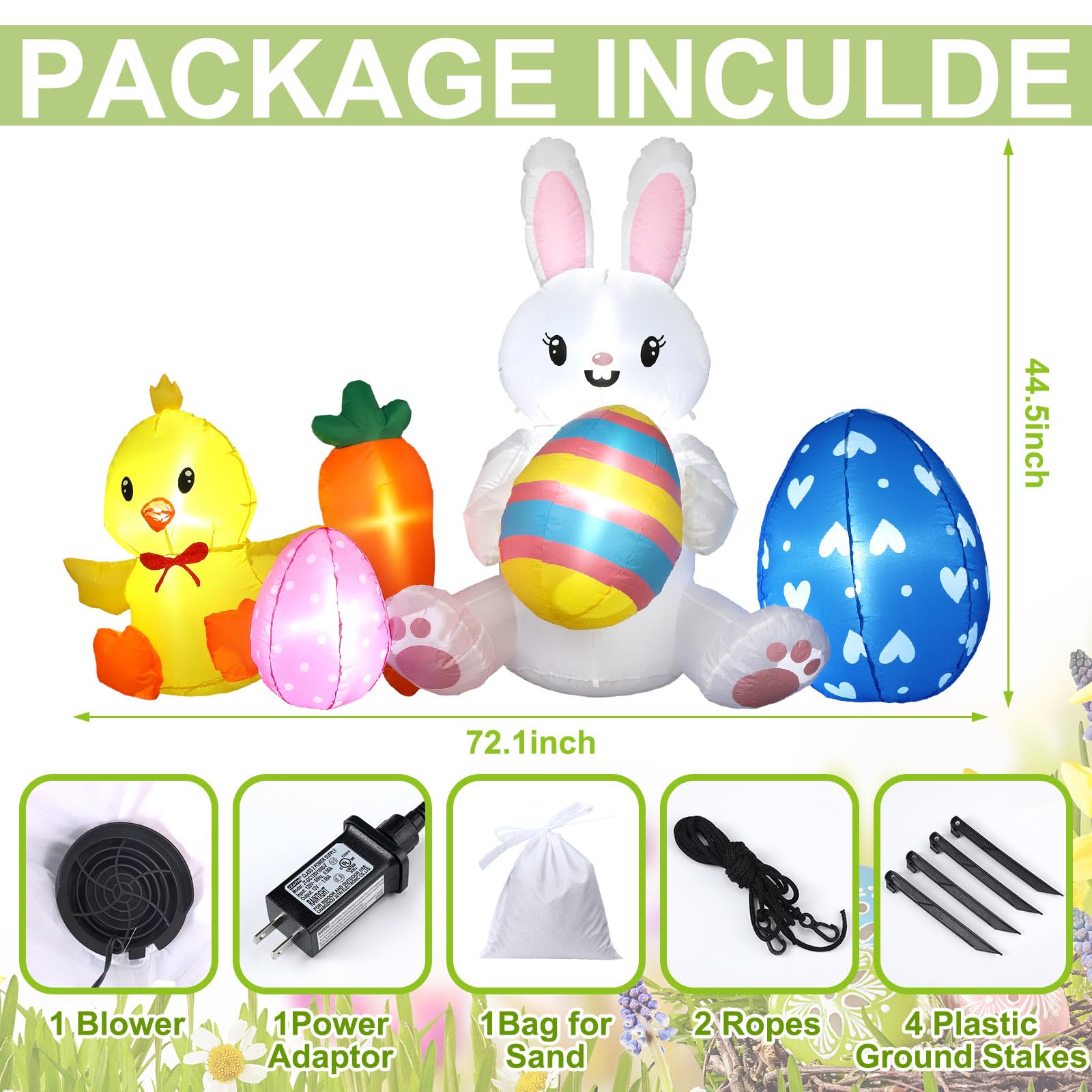 Bencailor Easter decor with multicolor eggs for festive ambiance