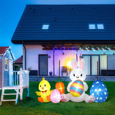 Bencailor inflatable with LED lights for night yard glow