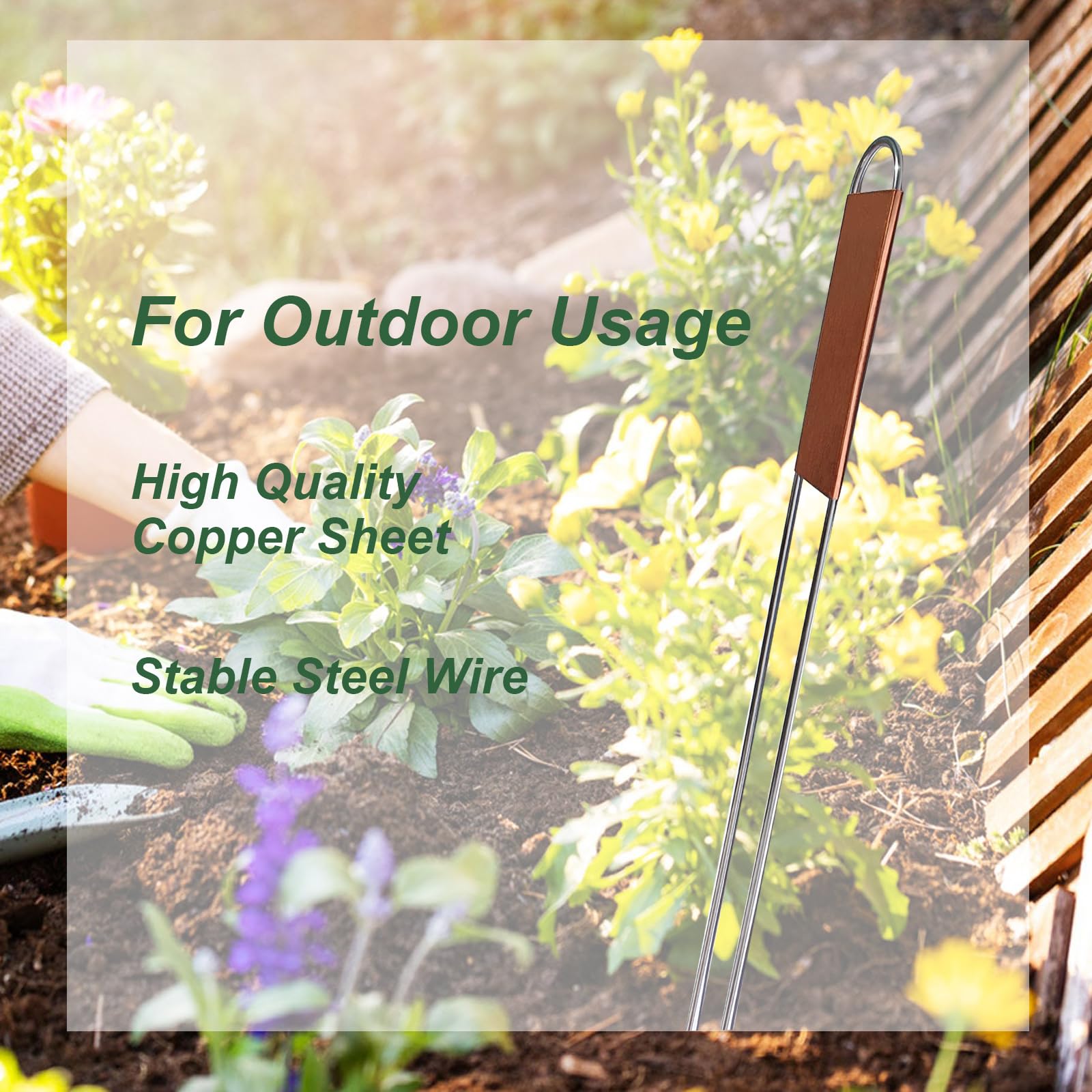 Bendical vegetable seedling labels copper tags for organized planting.