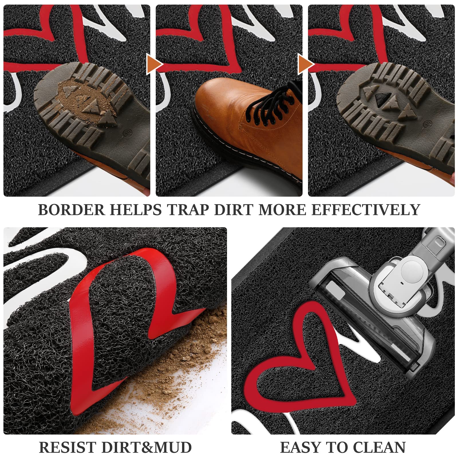 BeneathYourFeet black doormat adds a sleek look to any entry.
