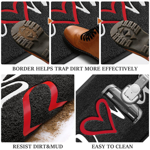 BeneathYourFeet black doormat adds a sleek look to any entry.