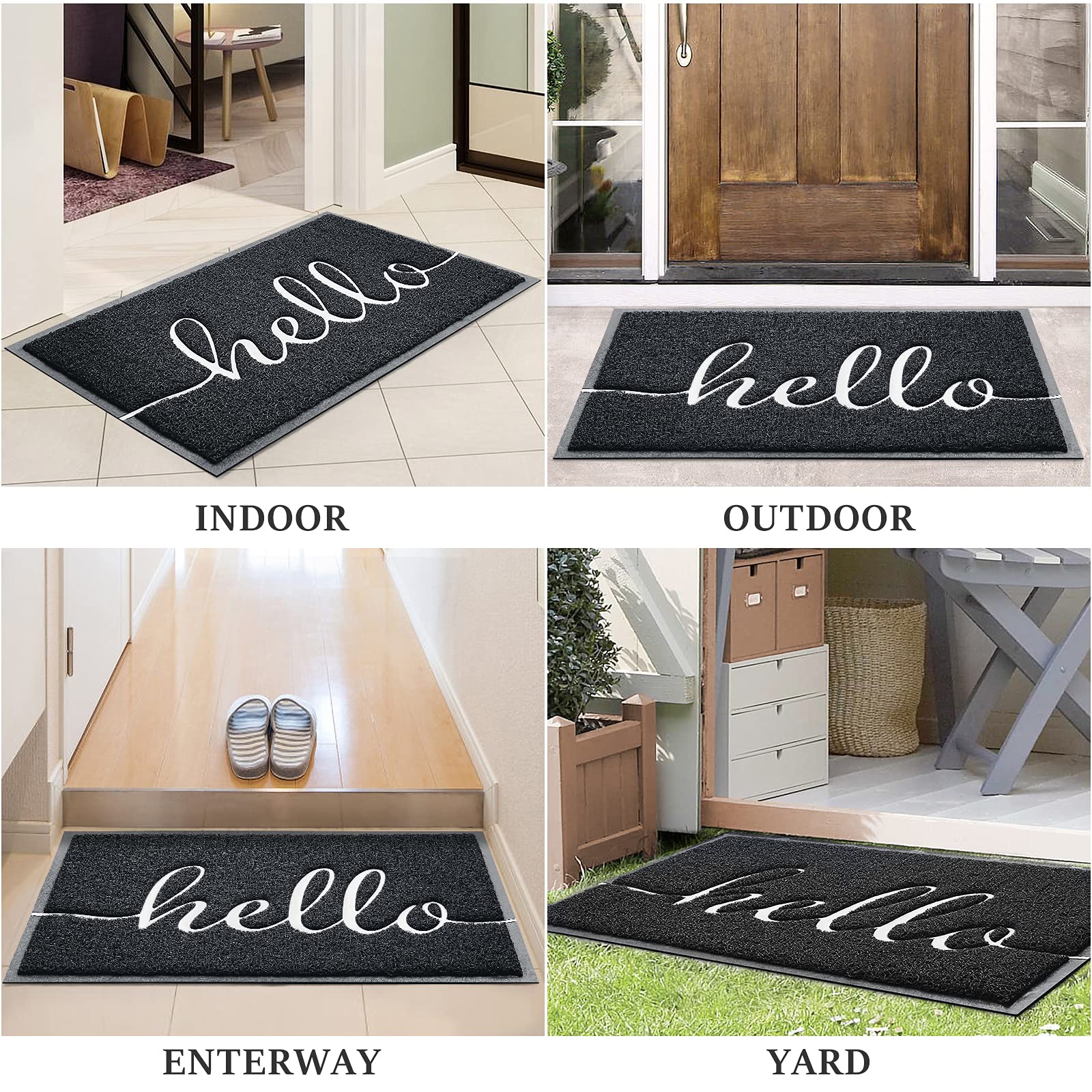 BeneathYourFeet durable PVC mat withstands daily use without fading or warping