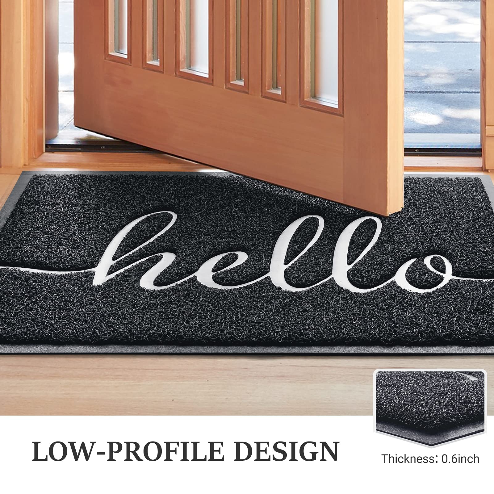 BeneathYourFeet door mat low-profile front view under doors.
