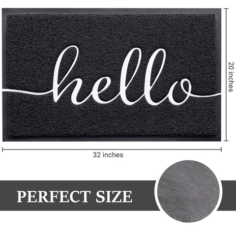BeneathYourFeet indoor-outdoor door mat, 32x20 inches, versatile for entryways.