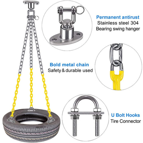 BeneLabel 360-degree rotation hanger allows smooth, tangle-free swinging.