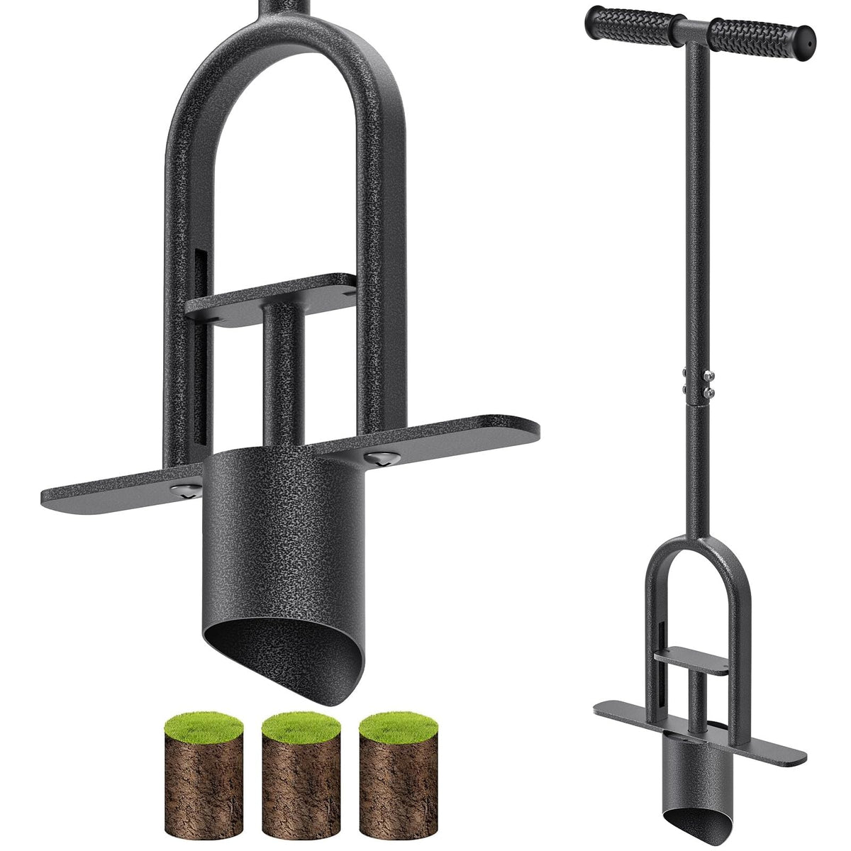BeneLabel Grass Plugger Tool with Long Handle for comfortable standing use and precise plugging.