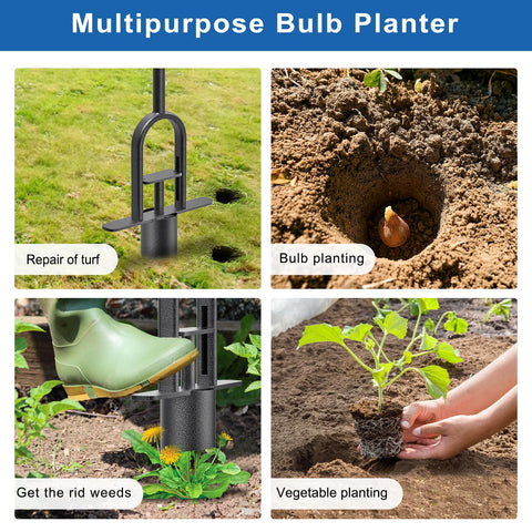 BeneLabel Sod Plugger Pedal Eject demonstrates quick soil plug removal with a simple foot press.