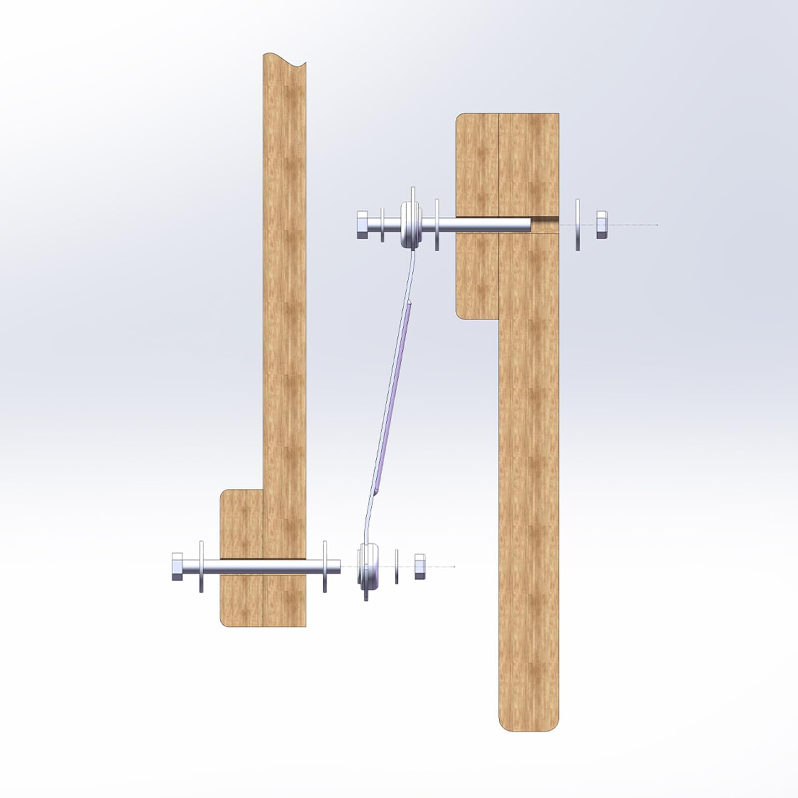 Beneouya galvanized finish bracket resists weather for outdoor furniture.