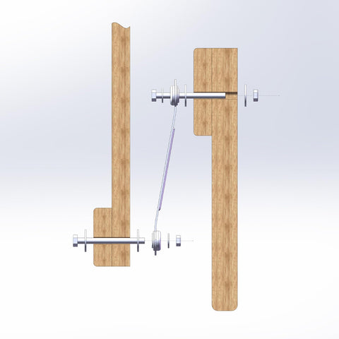 Beneouya galvanized finish bracket resists weather for outdoor furniture.