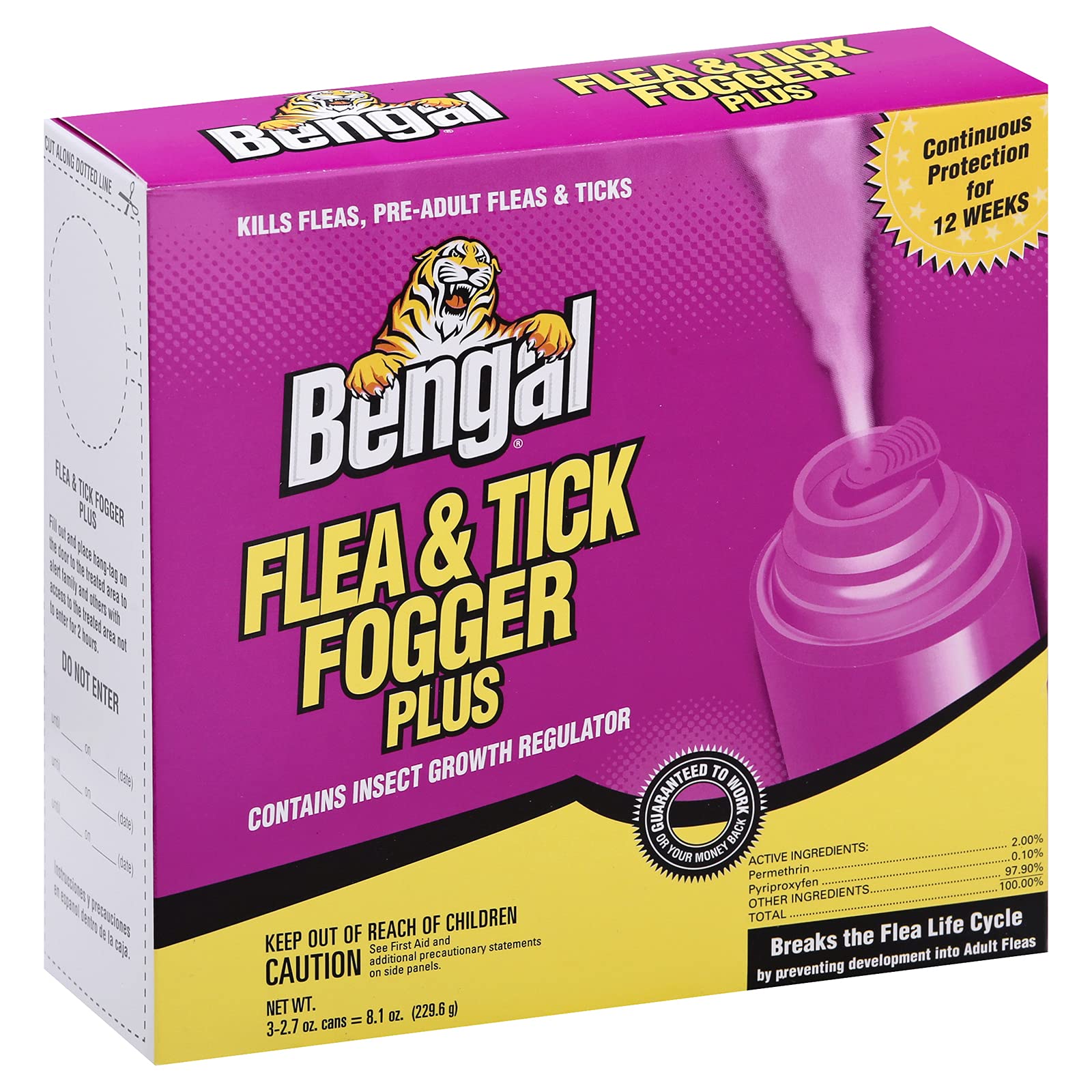Bengal Fogger Plus odorless formulation for quick, mess-free treatment.