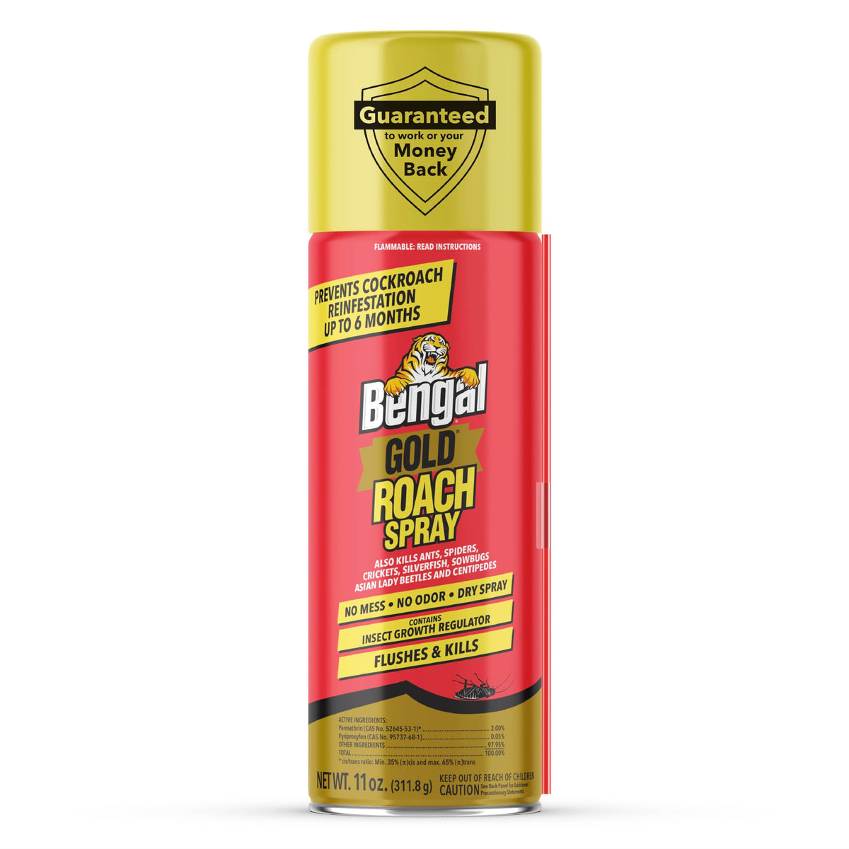 Bengal Gold Roach Spray bottle with label for easy application.