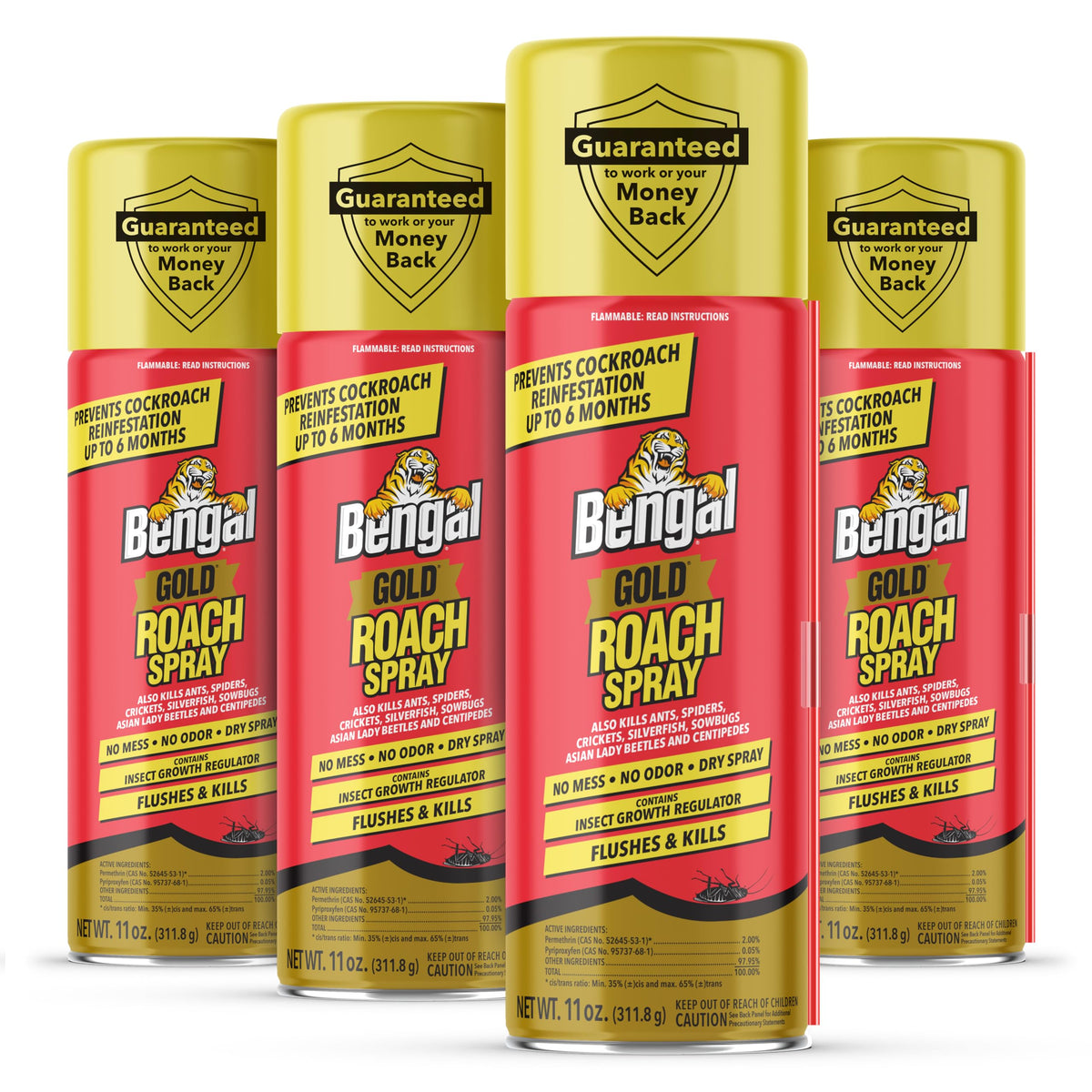 Bengal Gold Roach Spray bottle ready for quick indoor pest control.