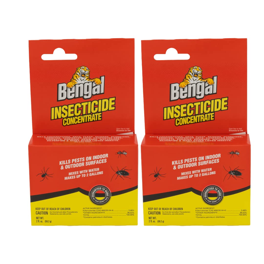 Bengal Insecticide Concentrate bottle pour for quick indoor and outdoor pest control