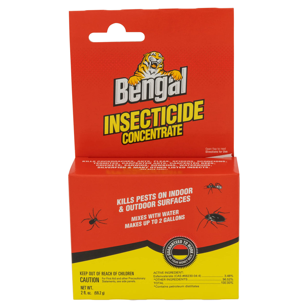 Bengal Insecticide Concentrate bottle for indoor pest control on multiple surfaces.