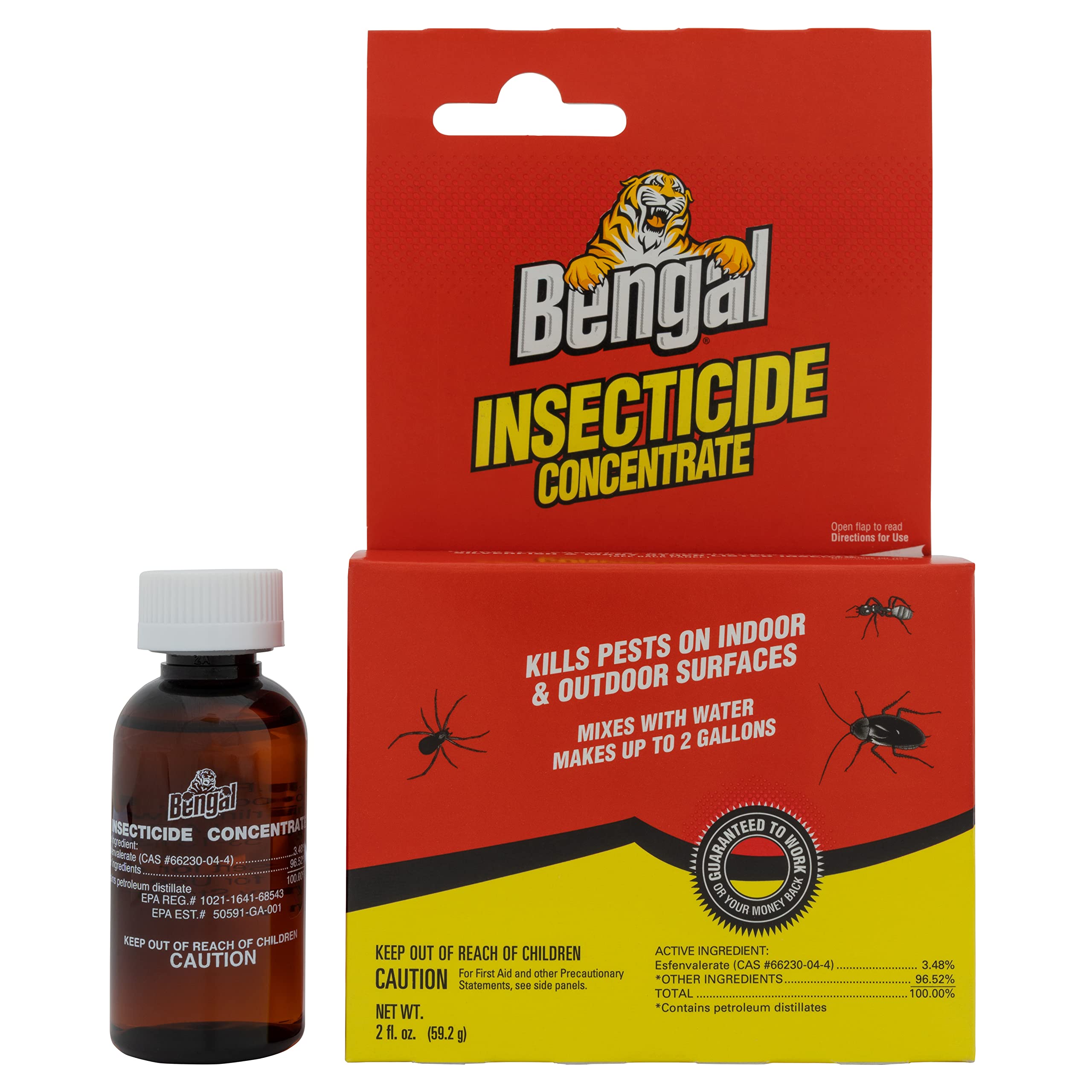Bengal Insecticide Concentrate lawn spray for fleas and ticks.