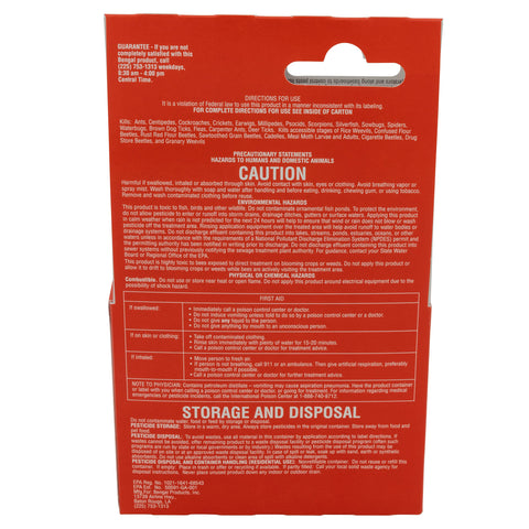 Bengal Insecticide Concentrate used outdoors on patios and foundations.