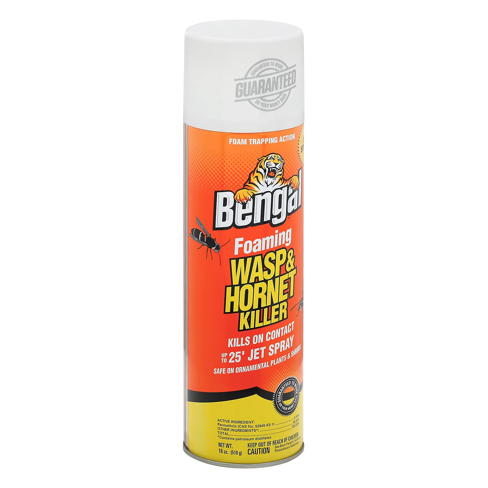 Long-range 25-foot jet spray targets outdoor nests quickly.