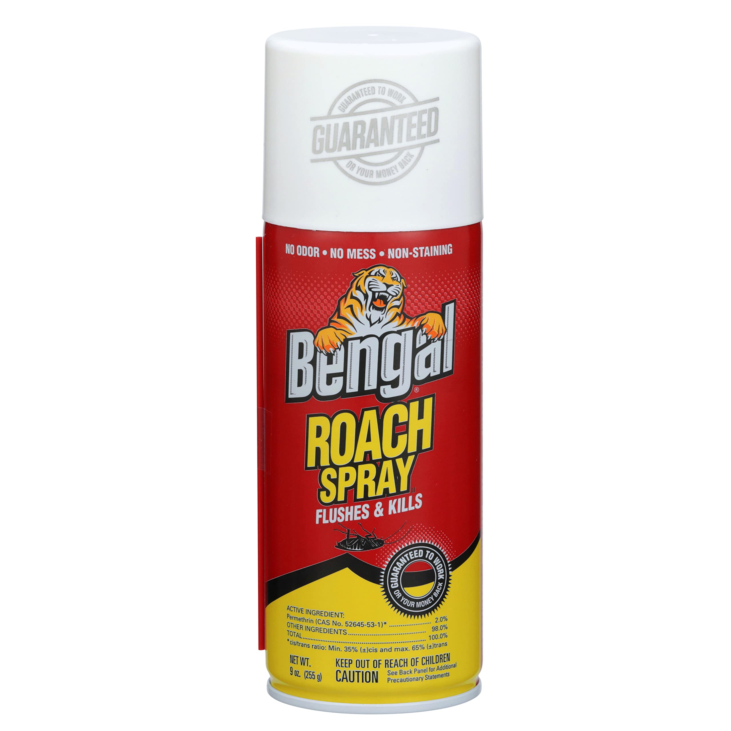 Bengal Roach Spray odorless dry formula for quick, mess-free pest control.