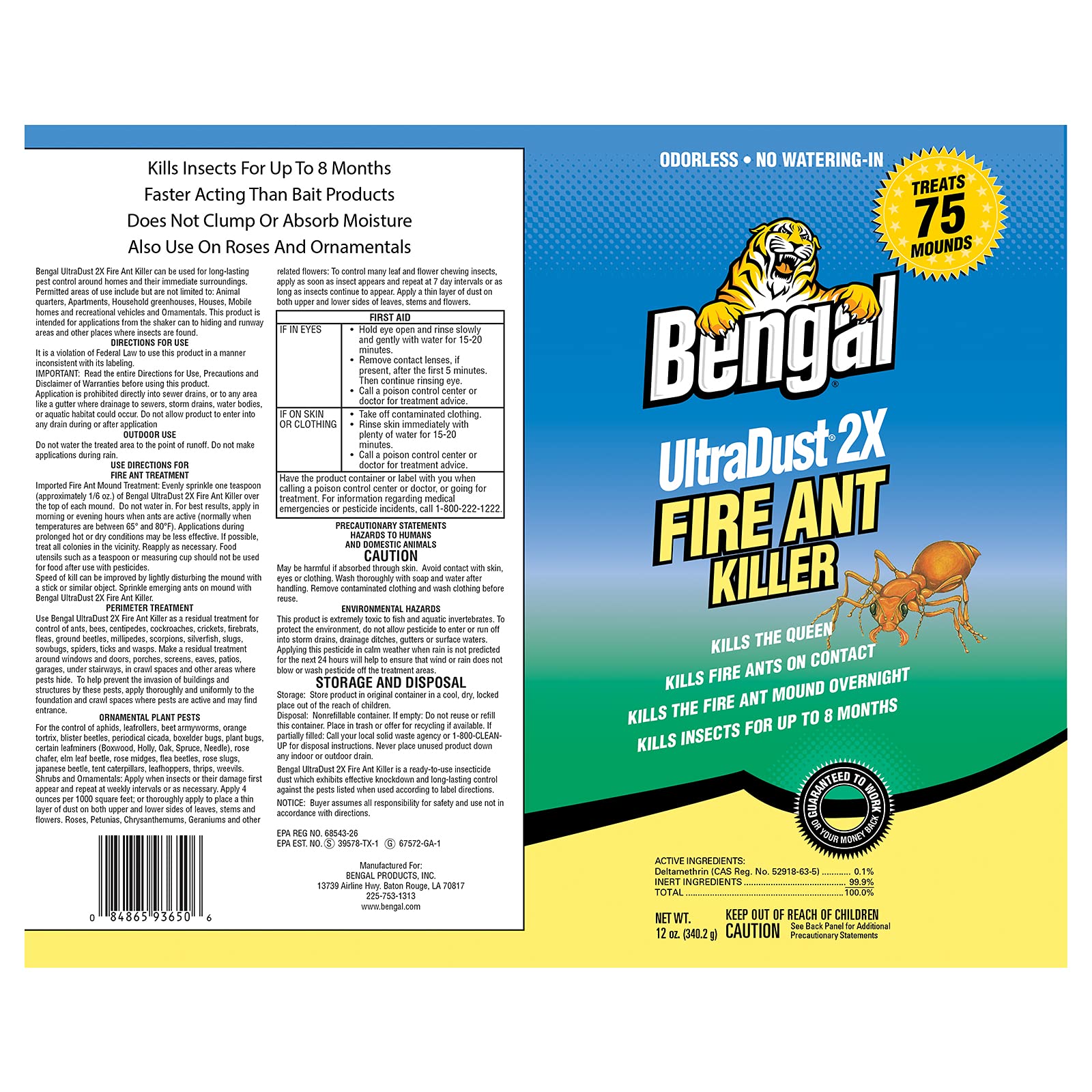 Bengal rose and ornamental plant use, safe around flowers for long-lasting control