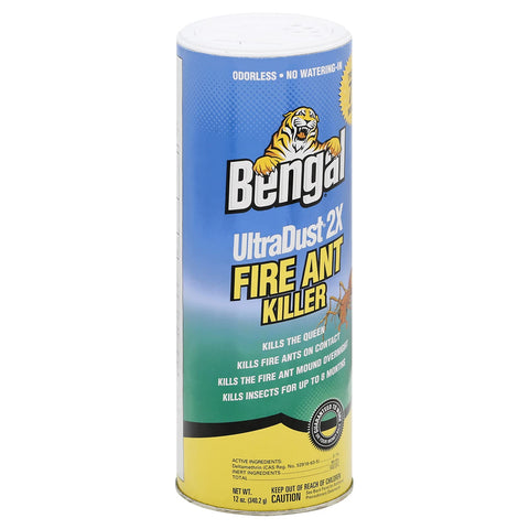 Bengal ultradust mound treatment in action, kills fire ants and queen overnight