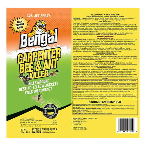 Bengal wood surface protection after application showing reduced pest activity.