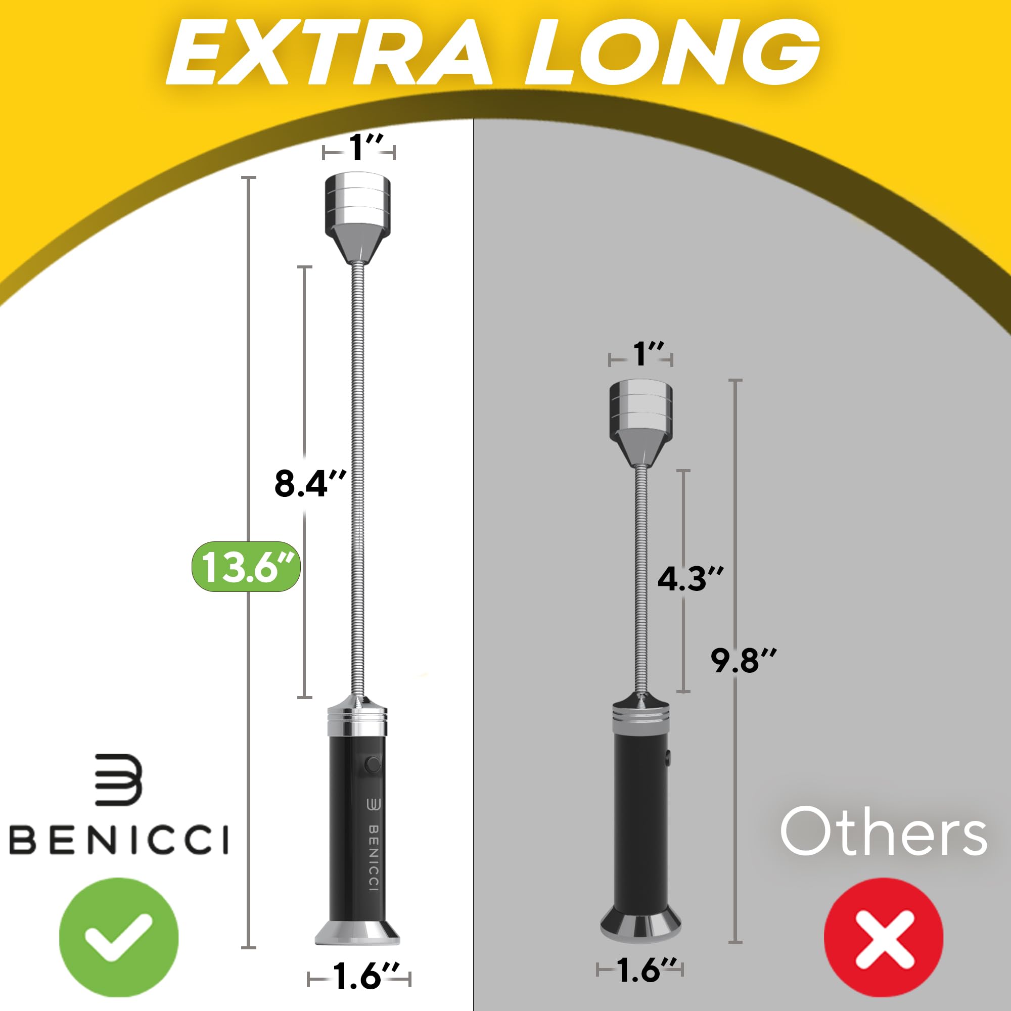 Benicci two-unit pack provides coordinated lighting for multiple grill zones.