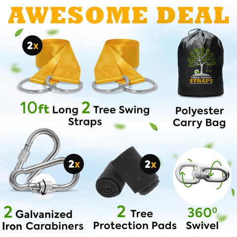 Benicci safety-yellow-straps-10ft enhances visibility during outdoor play.