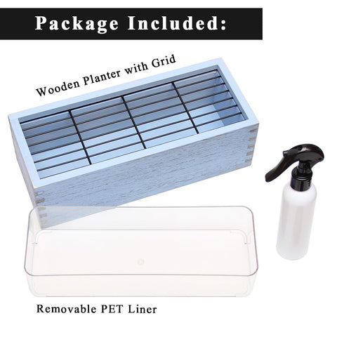 BENPIN planter with removable PET liner prevents leaks.