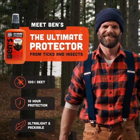Ben's 100 Tick & Insect Repellent 2-pack packaging for travelers.