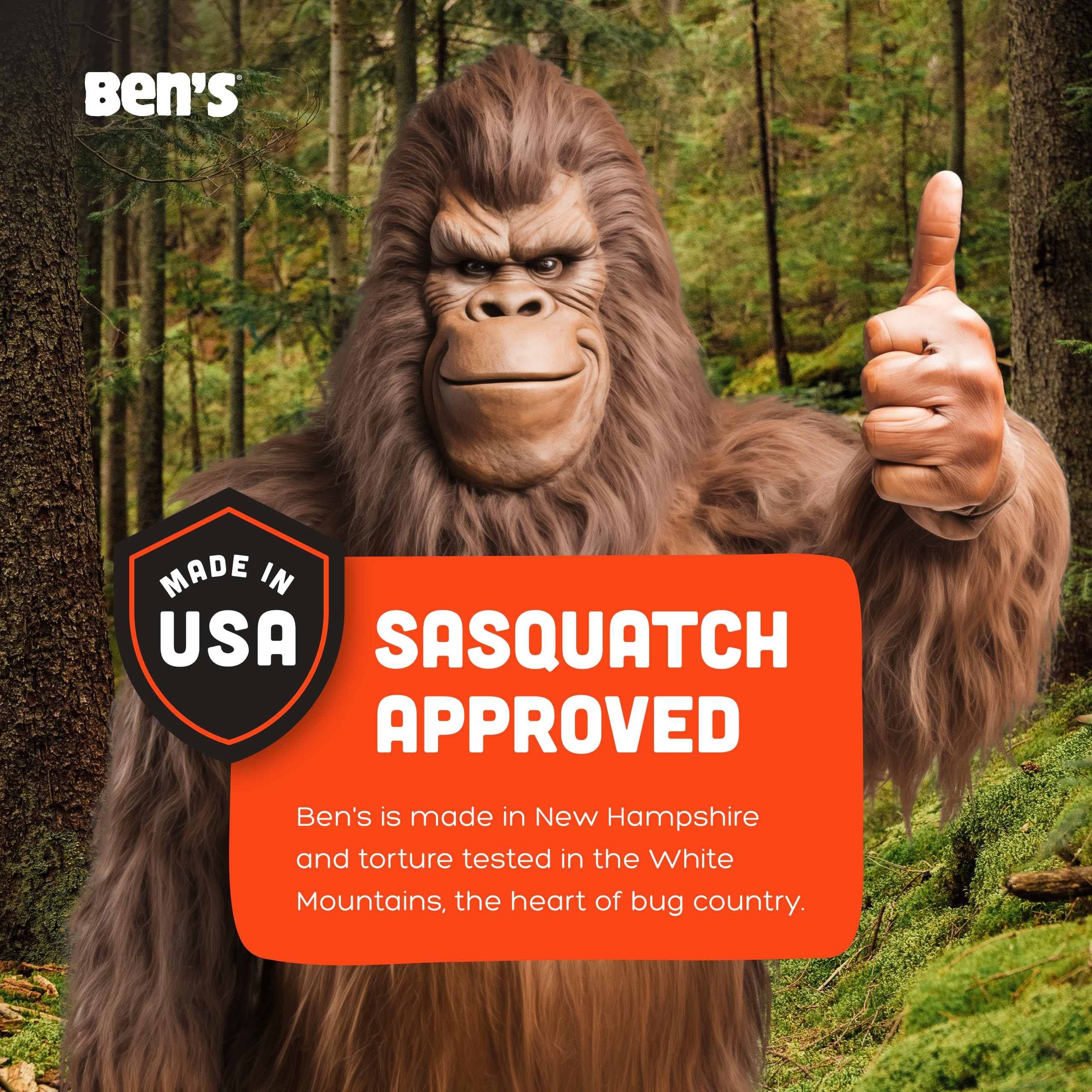 Versatile insect protection on clothing and equipment for outdoor use.