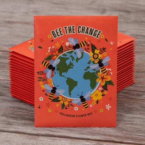 Bentley Seed Co. Bee The Change garden scene with birds and beneficial insects