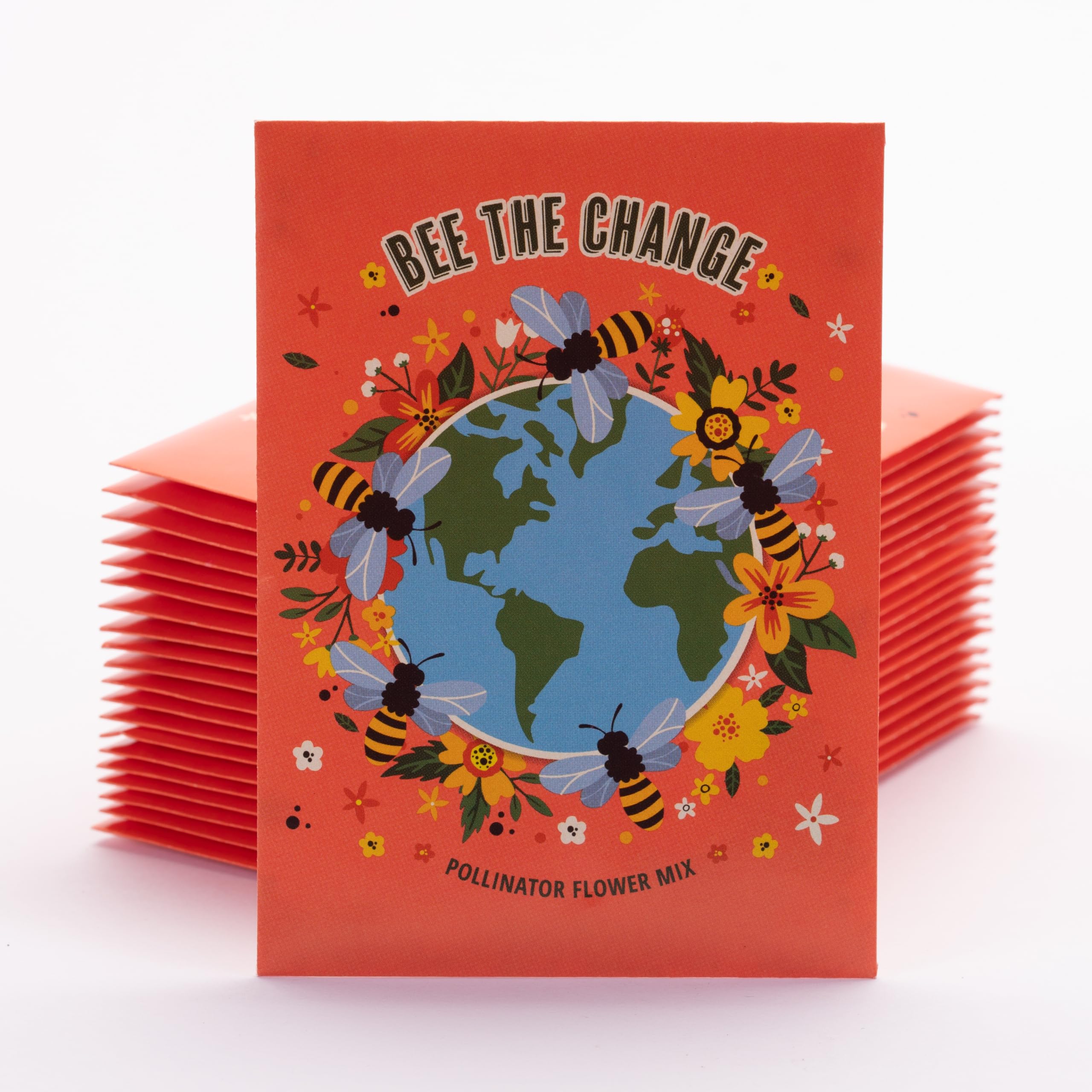 Bentley Seed Co. Bee The Change back packet design with sowing tips