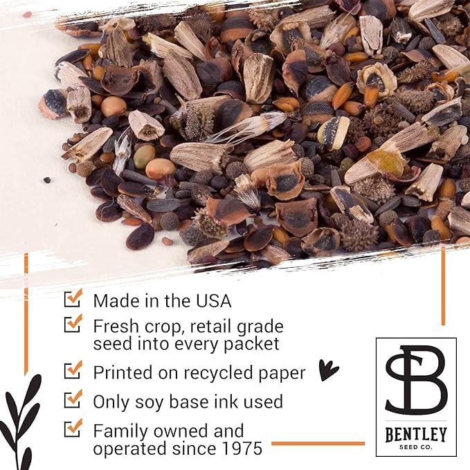 Bentley Seed Co. Bee The Change pollinator habitat with bees and butterflies