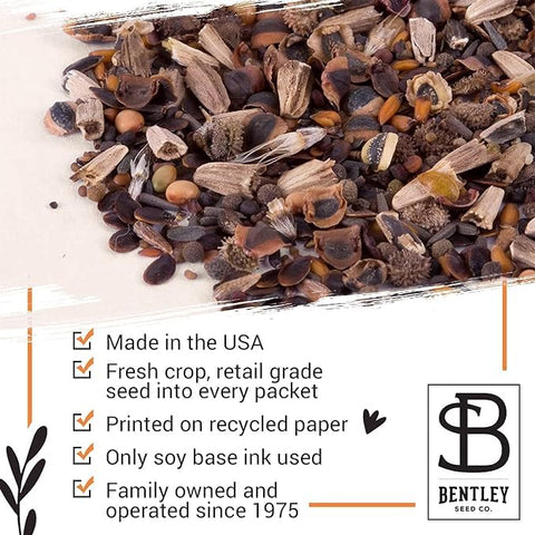 Bentley Seed Co. Bee The Change pollinator habitat with bees and butterflies