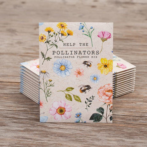 Bentley Seed Co. Bouquet Wildflowers pack opened, ideal for outdoor beds and vibrant summer color.