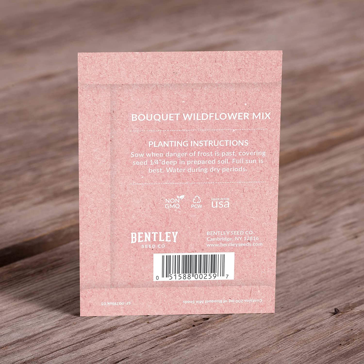 Bentley Seed Co. Earth theme packets complement baby shower décor.