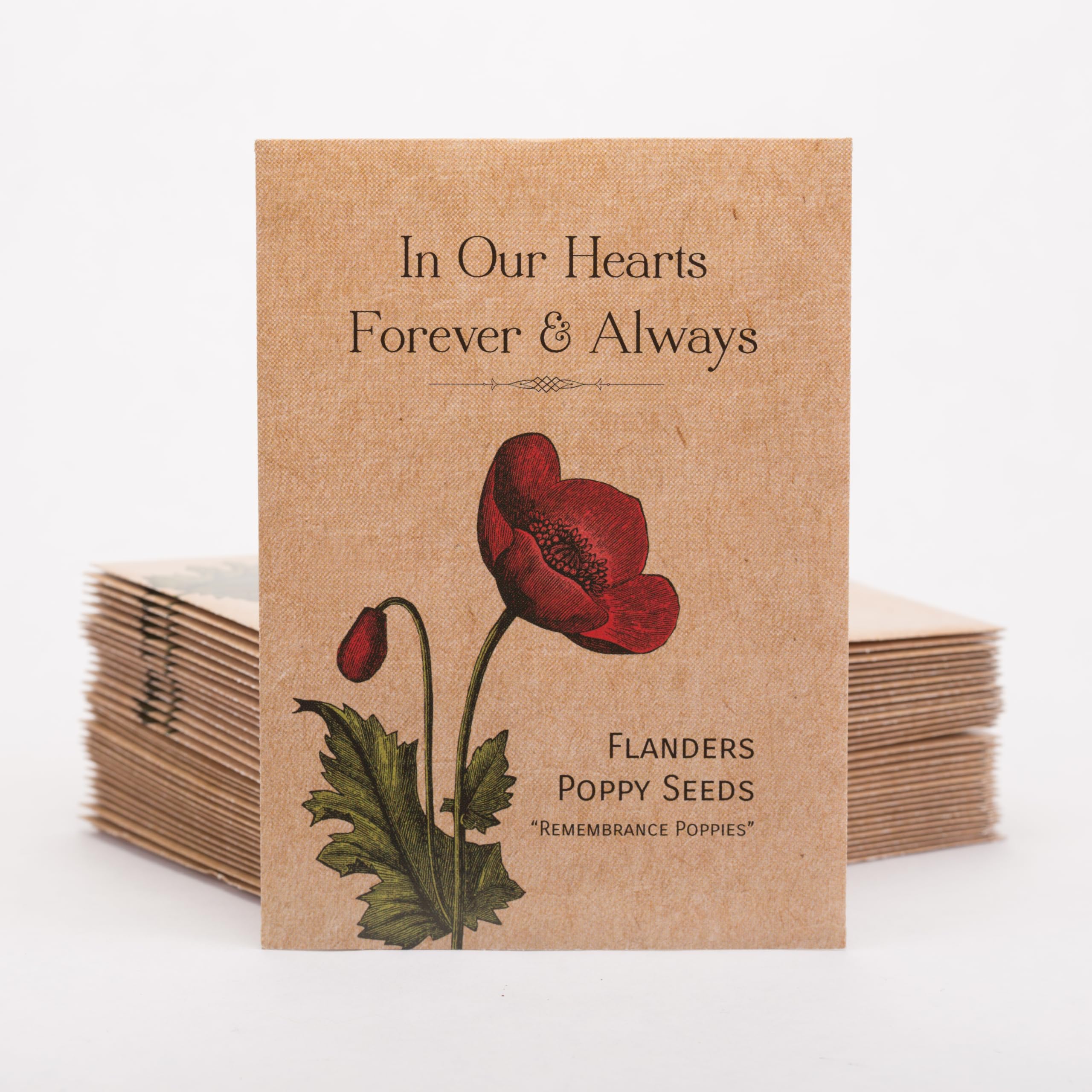 Bentley Seed Co memorial guest favor packet ready for event gifting.