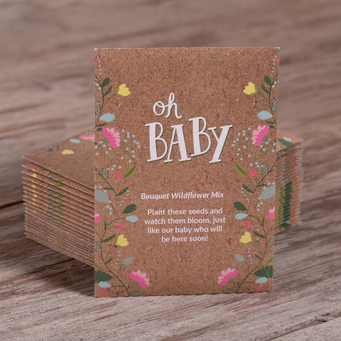 Bentley Seed Co Oh Baby compact seed packets for favors