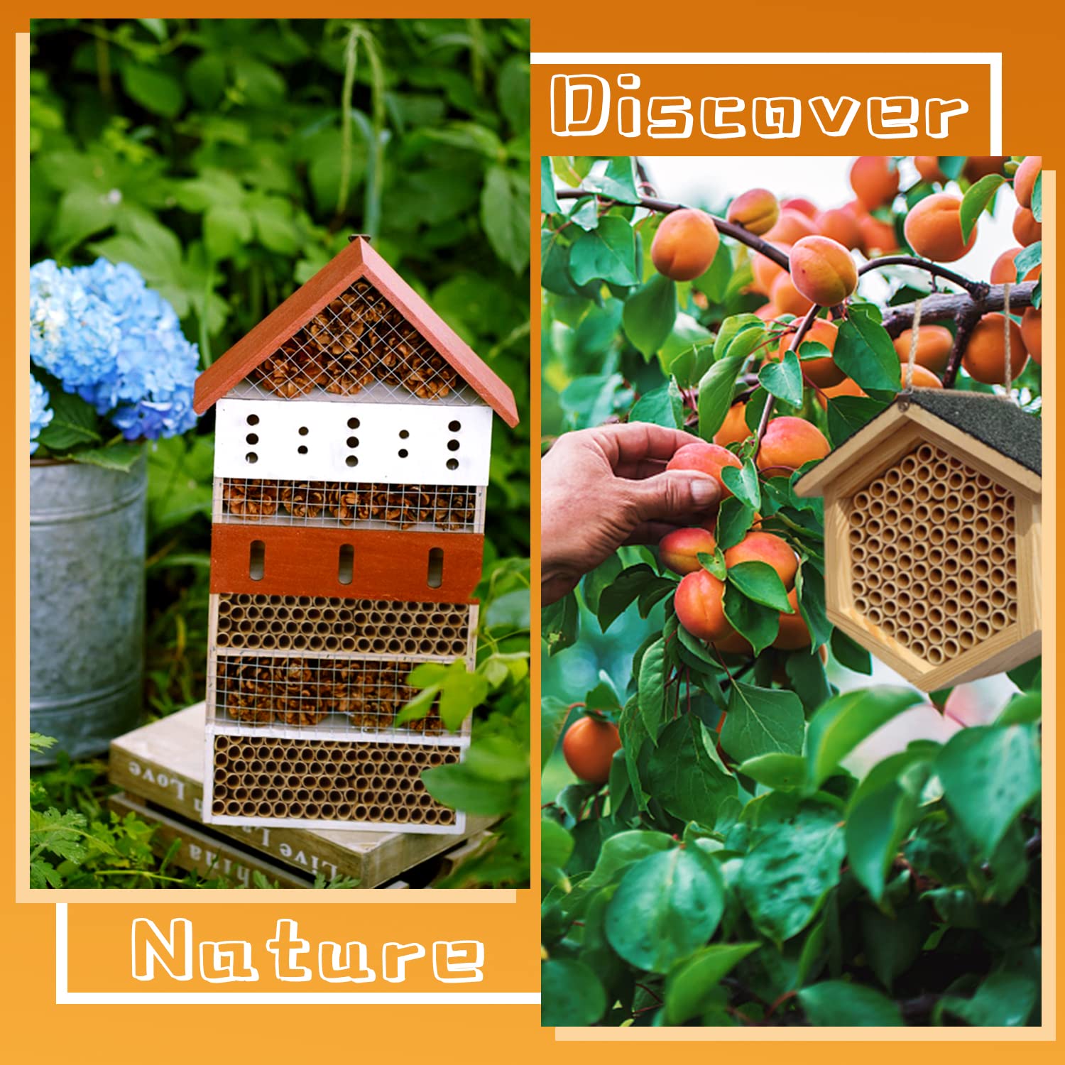 Benvo bee house nesting paper tubes ready to use