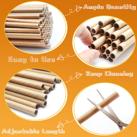 Benvo kraft paper bee tube refills biodegradable nesting aids