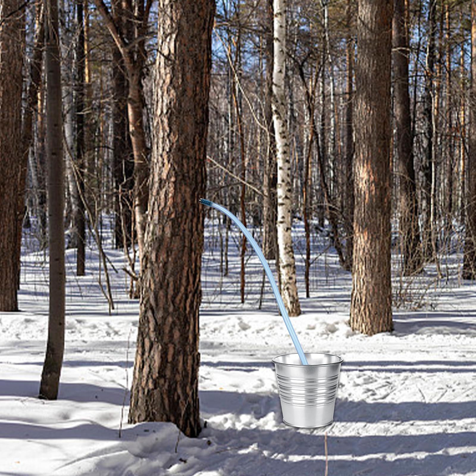 Benwanfee 62ft blue tubing reusable for long-term maple operations.