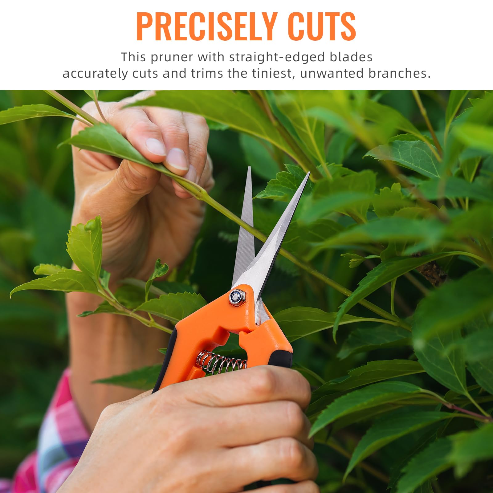BEoffer garden scissors ergonomic handle reduces hand fatigue during long pruning