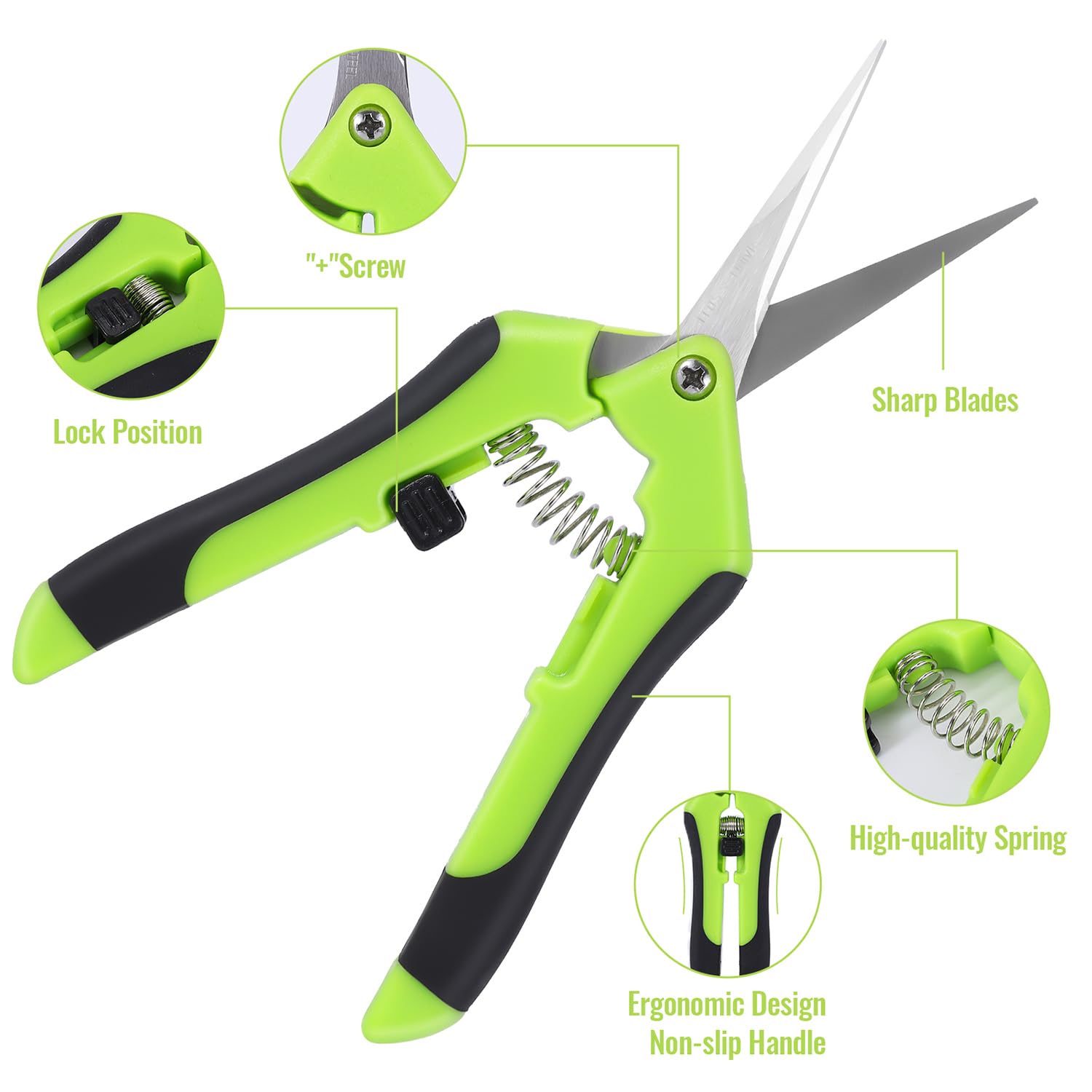 BEoffer pruning shears stainless steel blades for clean, healthy cuts