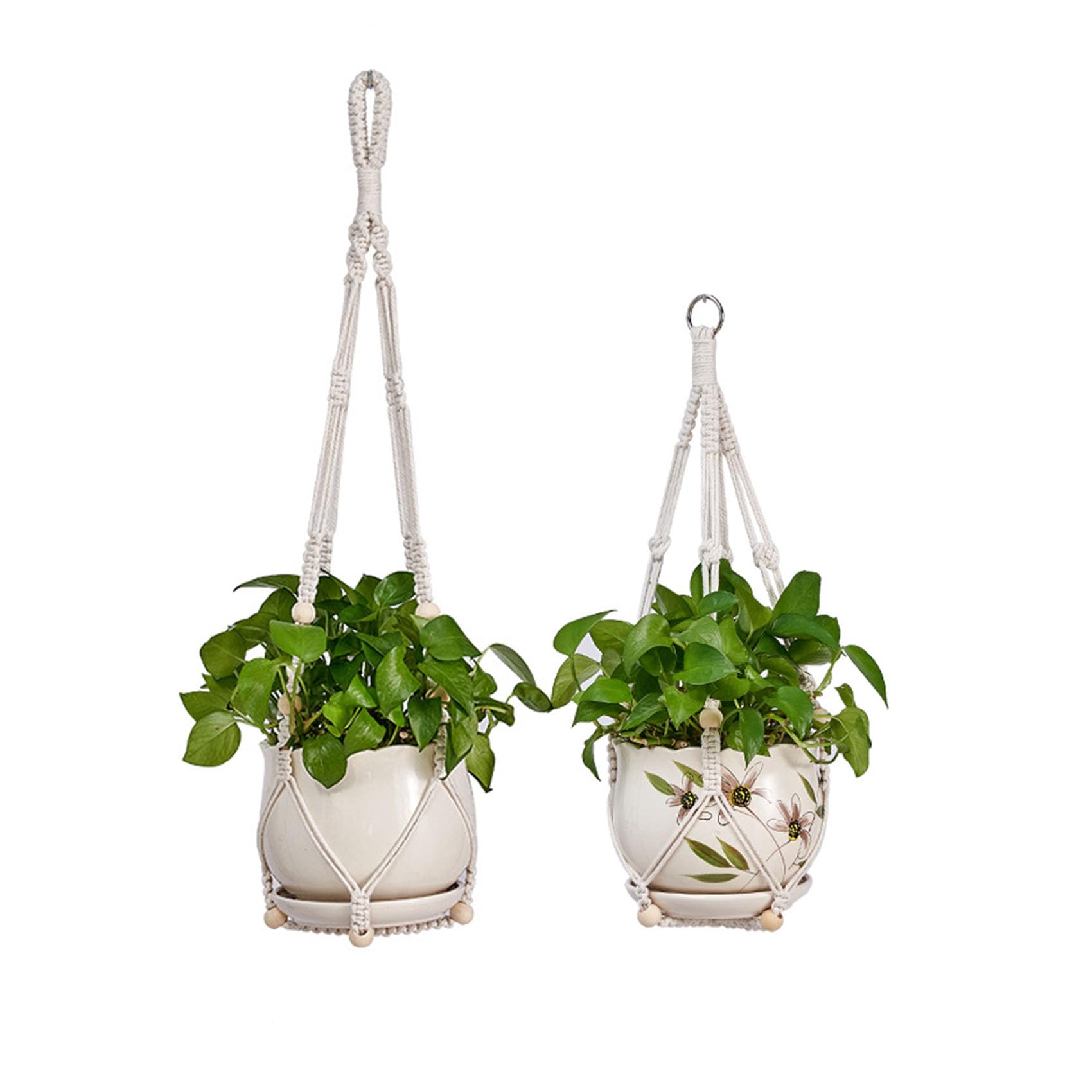 Beongfc 2-pack plant hanger in 29.5-inch reach, ideal for elevated indoor plants and sunlight access