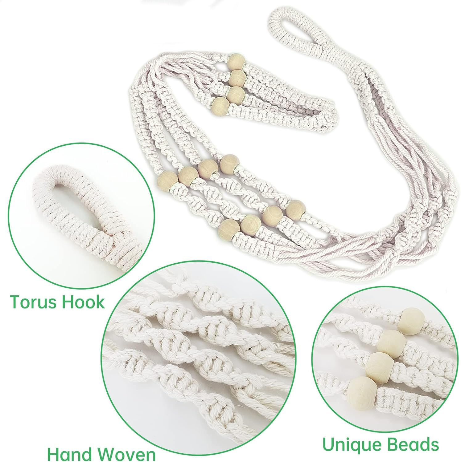 Beongfc ceiling hanger fits 3.9-11.8 inch pots for versatile plant setups