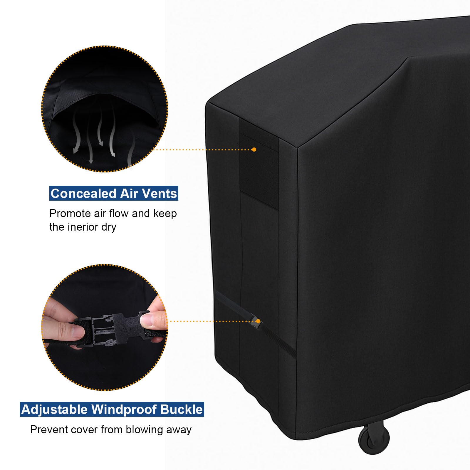BEOTBRMI grill cover anti-tear fade-resistant fabric maintains color in sun