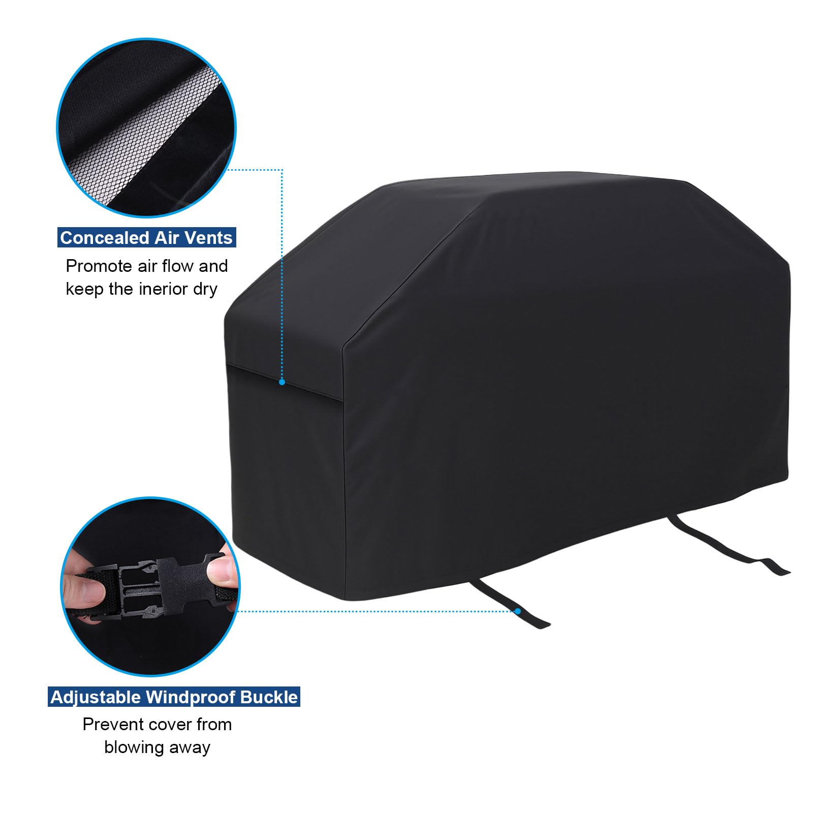 BEOTBRMI grill cover with secure click-close straps