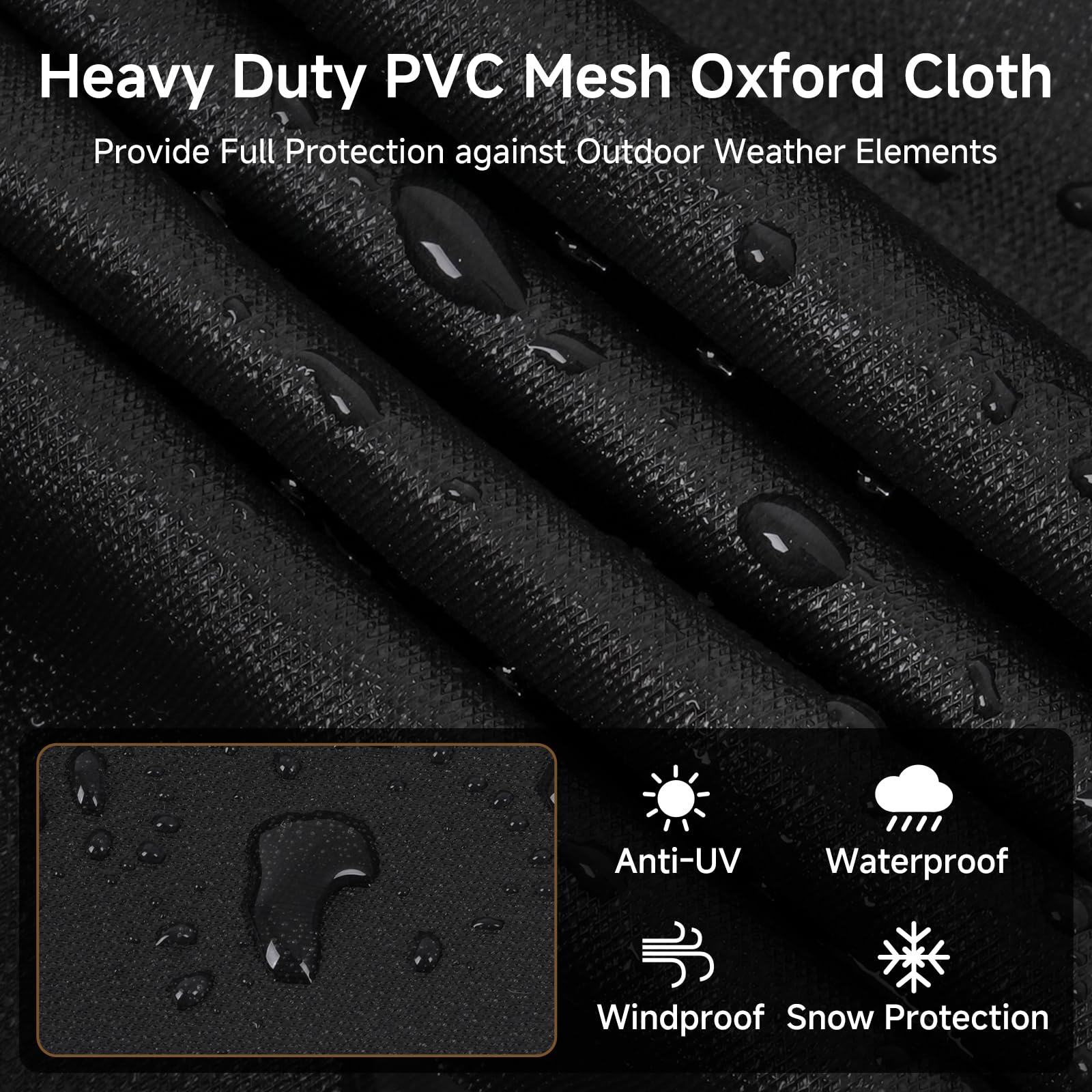 BEOTBRMI grill cover click-close straps secure it on windy days